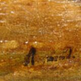 Tableau Ancien Ecole Hollandaise Campagne et Paysans