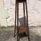High harness in light wood, carved floral details