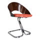 Set of 4 Italian dining chairs in plexiglass from the Spage era, 1970.