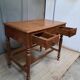 Table burreau rustique à 2 tirroirs