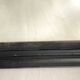 1950s mirror, matte black wood with a patina.