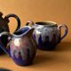 Teapot, milk jug and sugar bowl Lacheny Saint-Amand