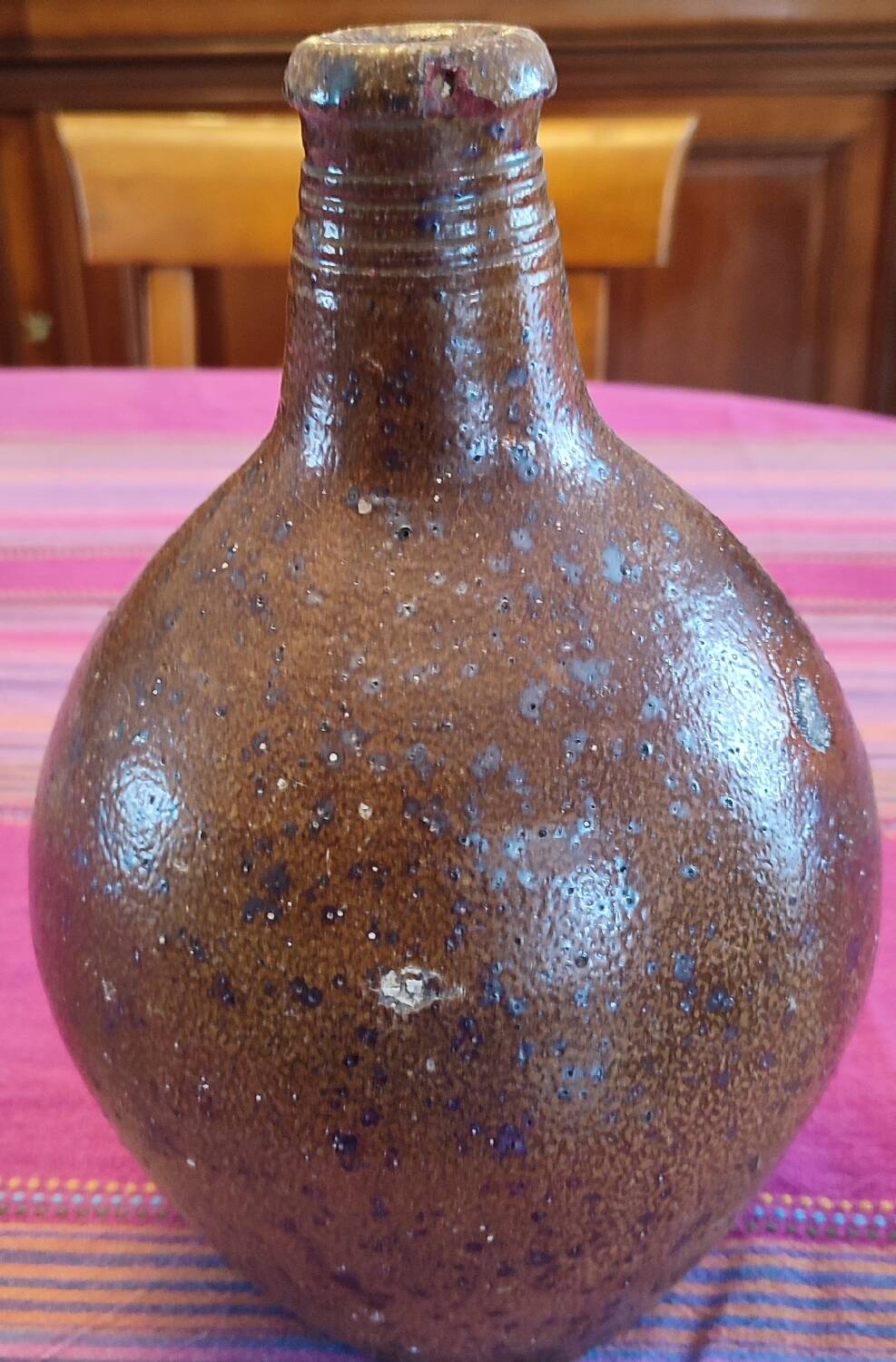 Ancient earthenware cruet.