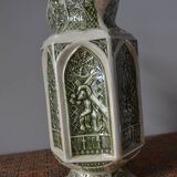 Decorative pitcher/sculpture in ceramic signed JMS