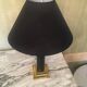 Lamp with brass foot
