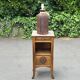Large vintage 80s ceramic trompe l'oeil lamp