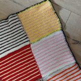 Wool patchwork blanket