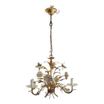 Vintage metal chandelier by Hans Kogl, 1970 Made by the Florentine house MASCA.