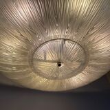 Murano glass chandelier, flying saucer circa 1980