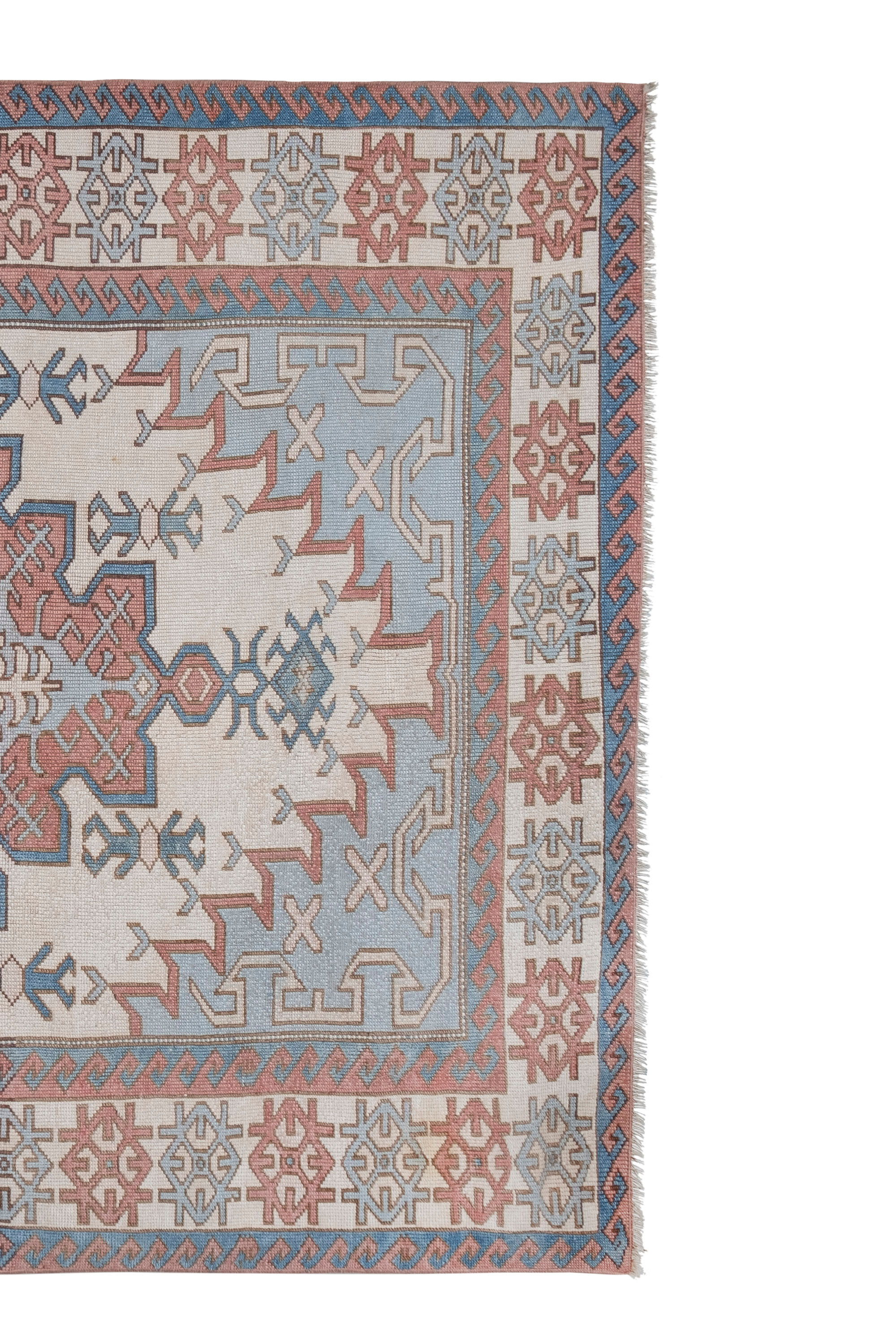 Oversize gray turkish oushak rug 173 x 227 cm
