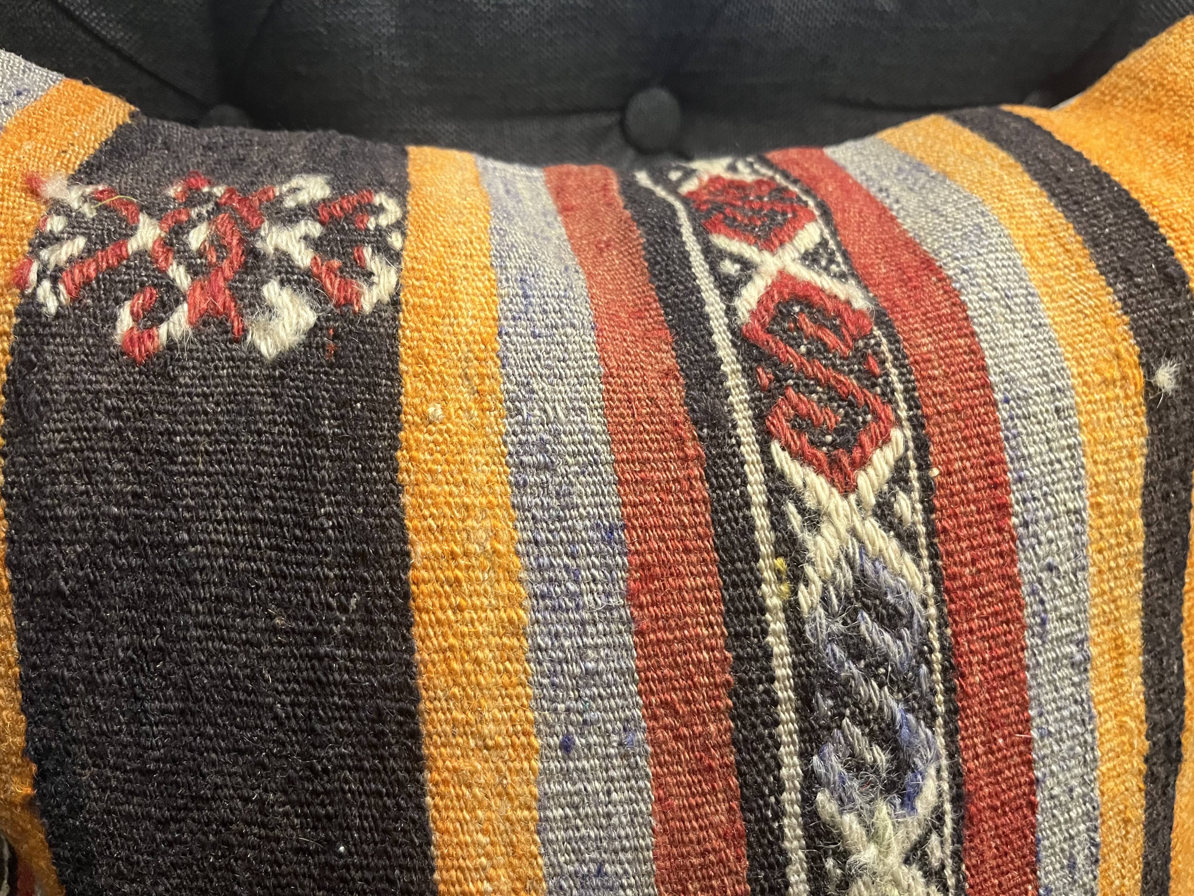 Hand woven vintage pillow cover