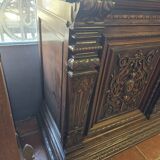 Renaissance style 2-door walnut sideboard