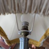 2 enamelled porcelain lamps