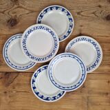 Composition of 6 ceramic dessert plates
