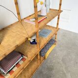 Large rattan shelf 1960