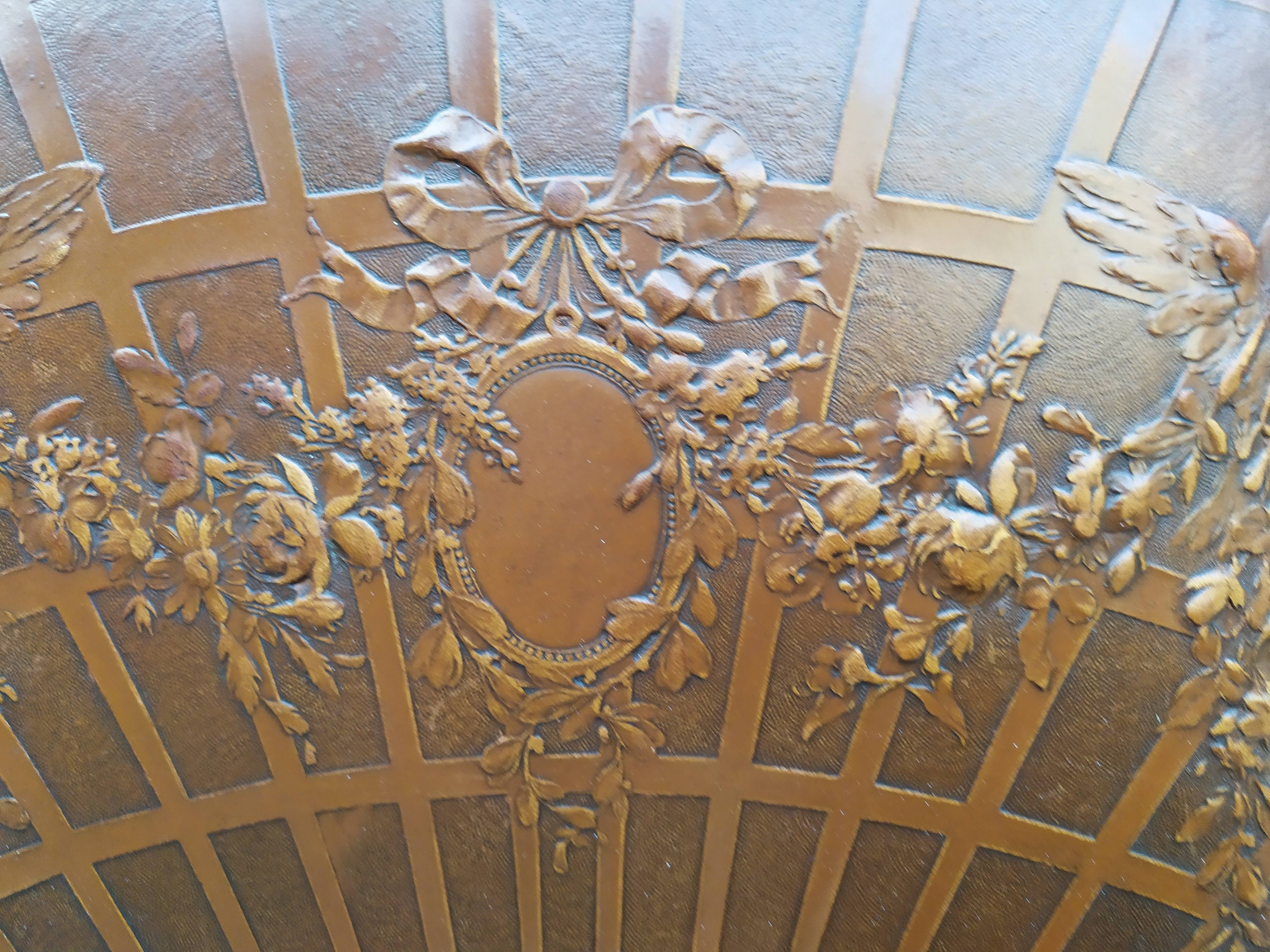 4 Louis XVI leather chairs