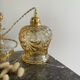 Vintage amber glass globe lamp