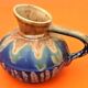 Art Nouveau Ceramist Gilbert Méténier (1876-1957) Jug "blue from Gannat"
