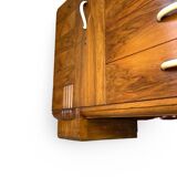 Buffet en noyer Art déco italien, de grande qualité.