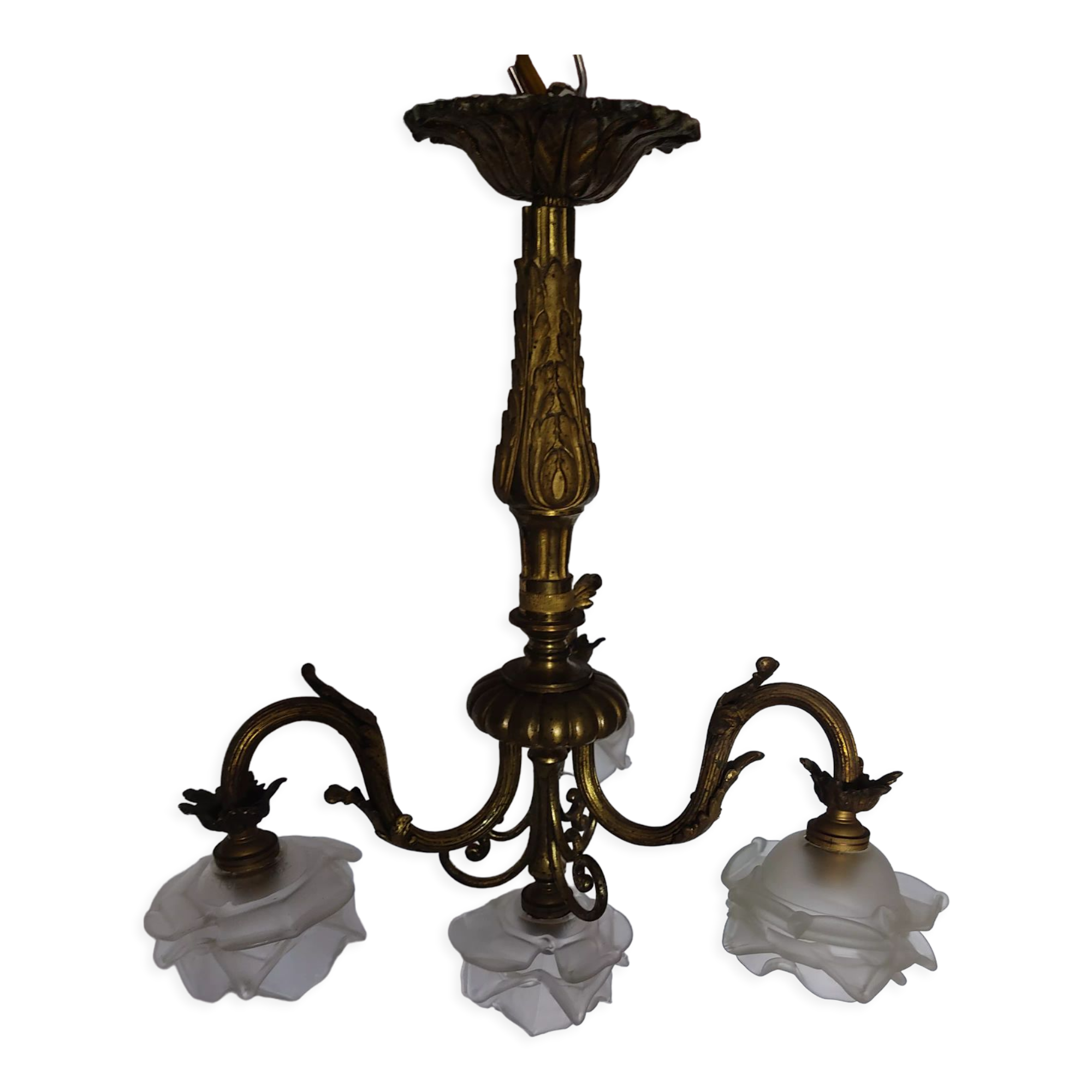 Chandelier bronze 4 lights