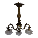 Chandelier bronze 4 lights
