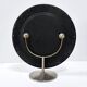 Miroir de courtoisie rond en laiton anodisé, attribution à Sergio Mazza, Italie