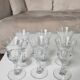 6 verres Val Saint Lambert - vin blanc