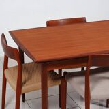Extendable teak dining table by Wiesner & Hager, Austria