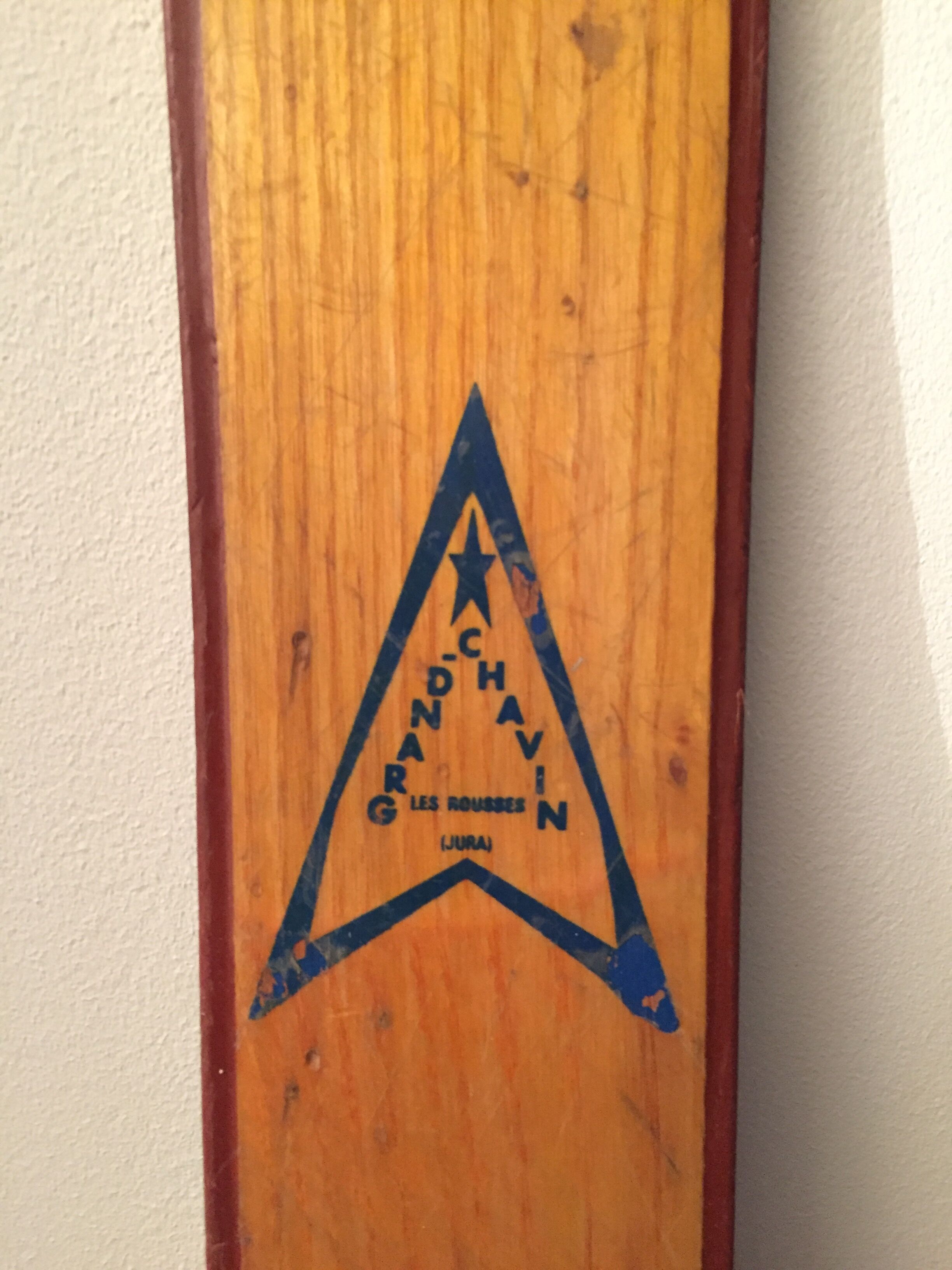 Wood skis