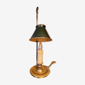 Lampe bouillotte ancienne vintage en bronze