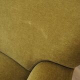 Green velour sofa, Danish design, 1960s, production: Denmark