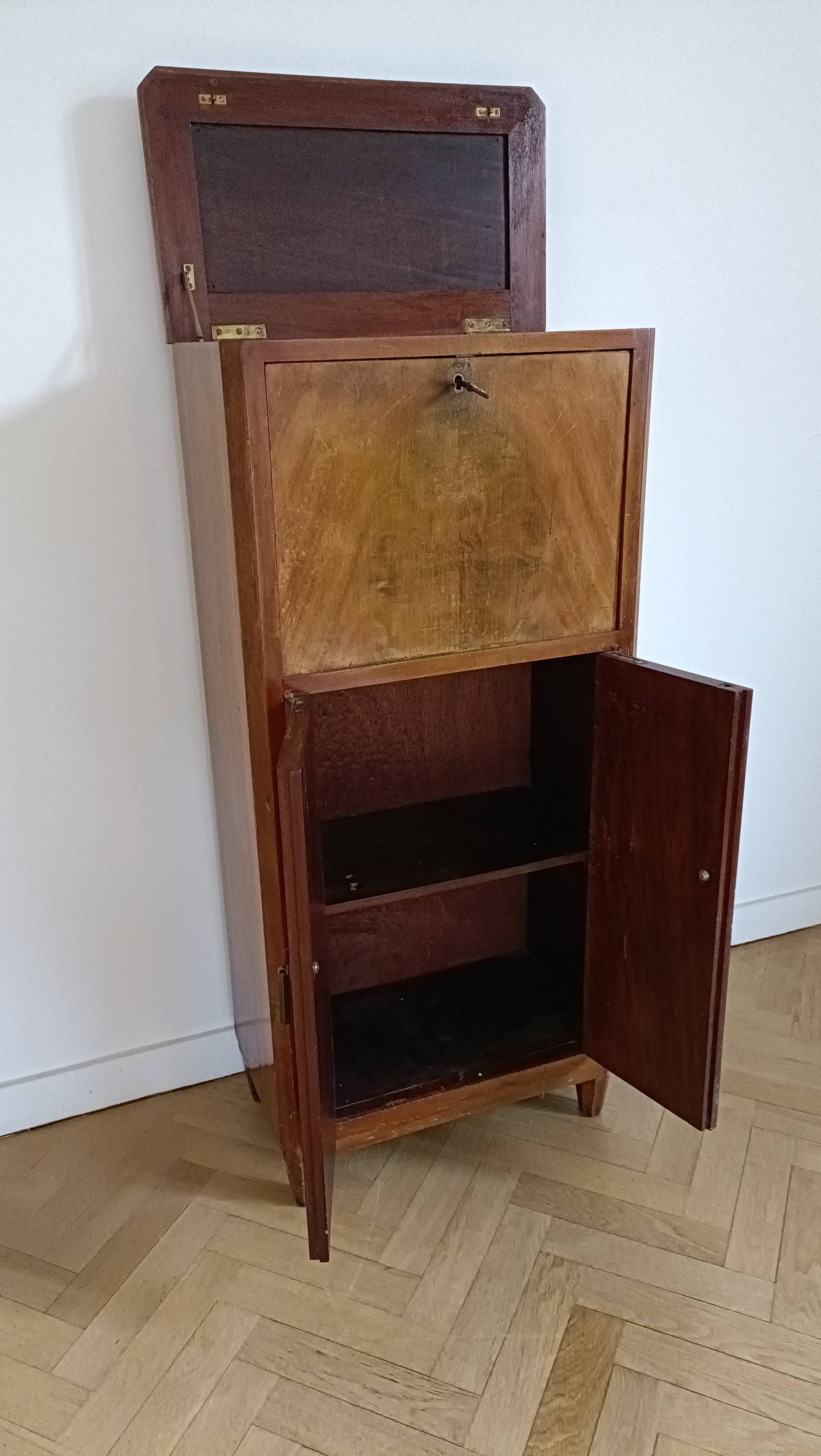 Art deco furniture old radio cabinet
