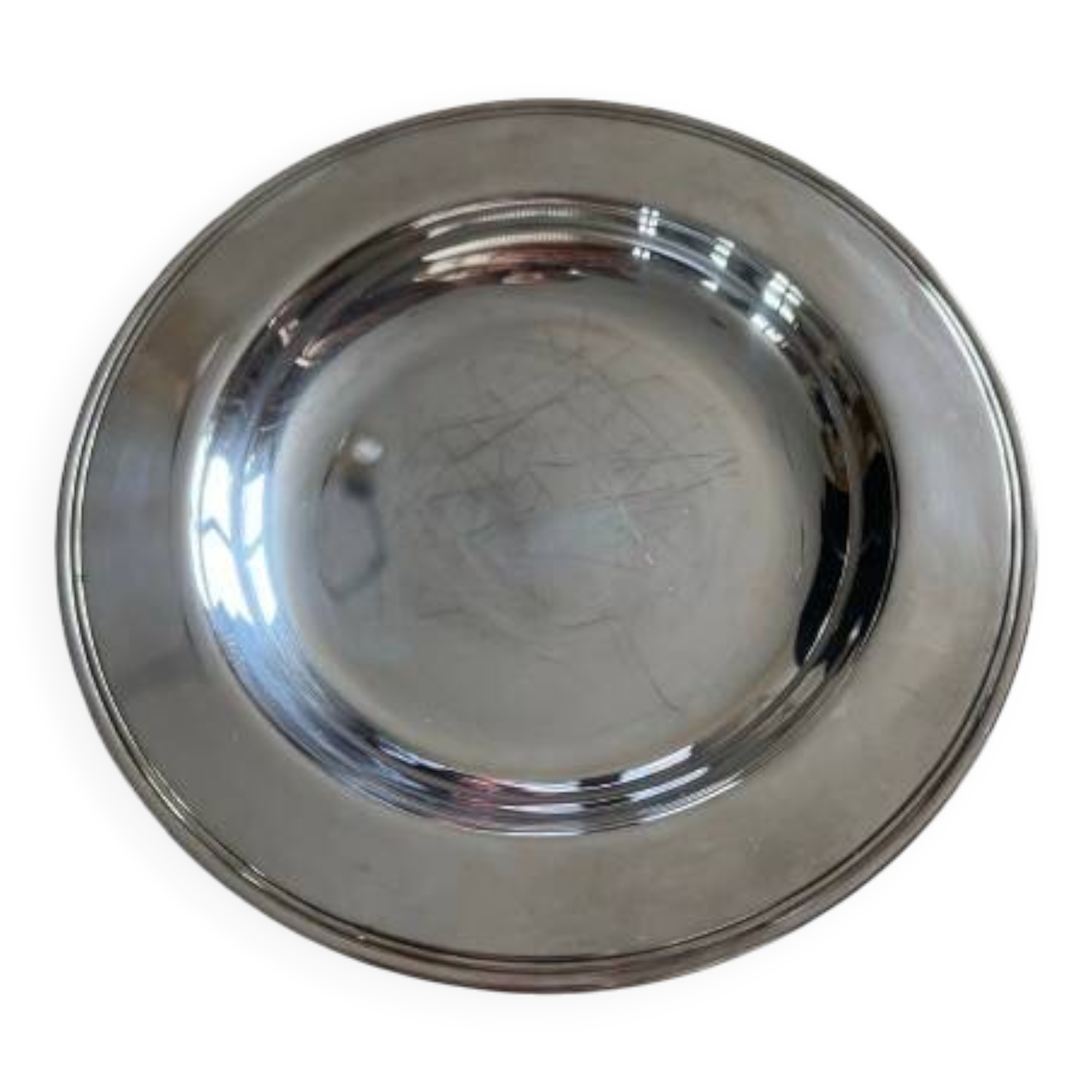 Small silver-plated plate from the Christofle brand
