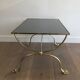 Neoclassical brass style coffee table with dolphin head decoration