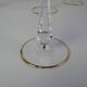 Mid Century Set of Five Stemmed Wine Glasses, 1950's.