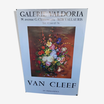Affiche d’exposition Van Cleef vintage