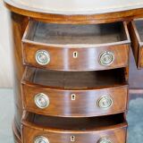 Victorian desk with leather top, restored.