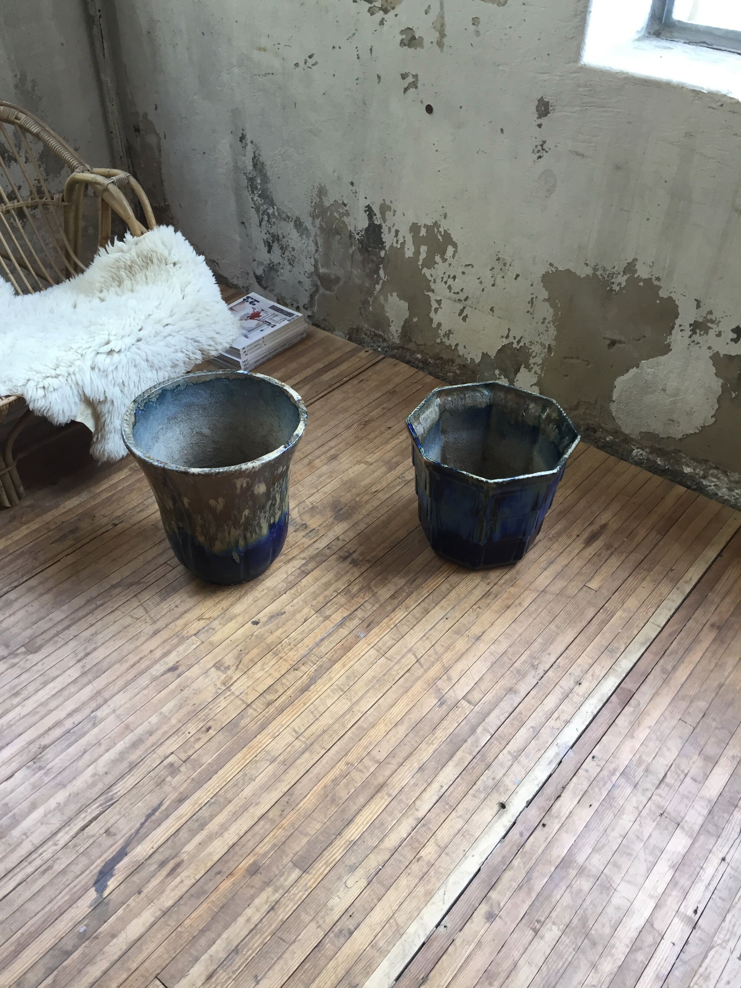 FLOWER pot XXL in glazed earth