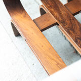 Coffee table with a steam-bent base by Ilse Möbel, 1960’s