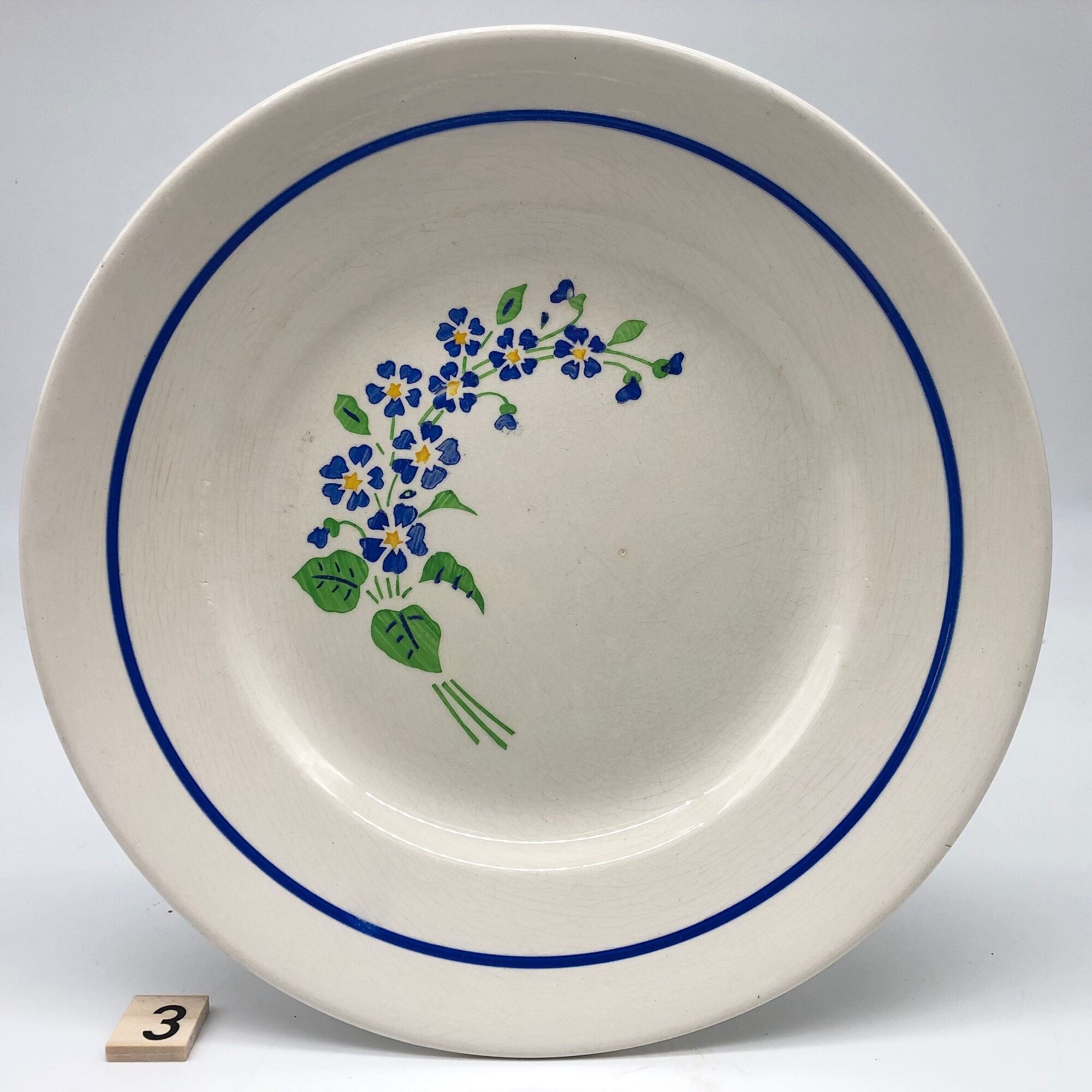 6 vintage plates stamped "niderviller"