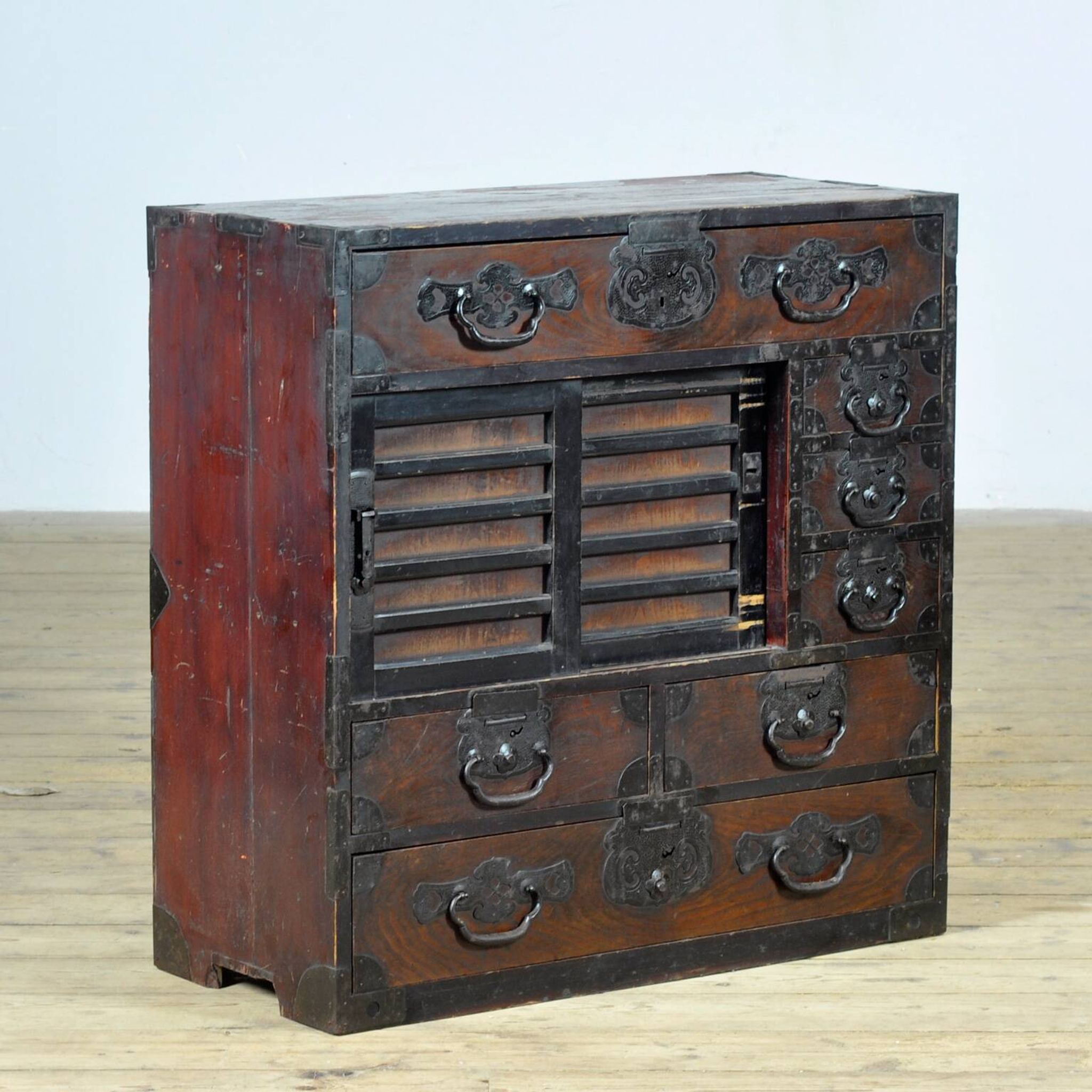 Japanese Tansu chest of drawers, circa 1890
