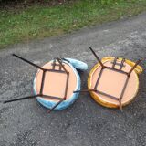 4 vintage moumoutes chairs