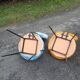 4 vintage moumoutes chairs