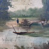 Paire de tableaux anciens classiques