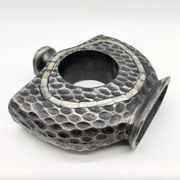 Vase « Martelé Nacre » / Fonte d’aluminium – 1980s