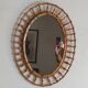 Miroir en bambou vintage
