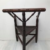 Pair of antique English triangular armchairs 1900s