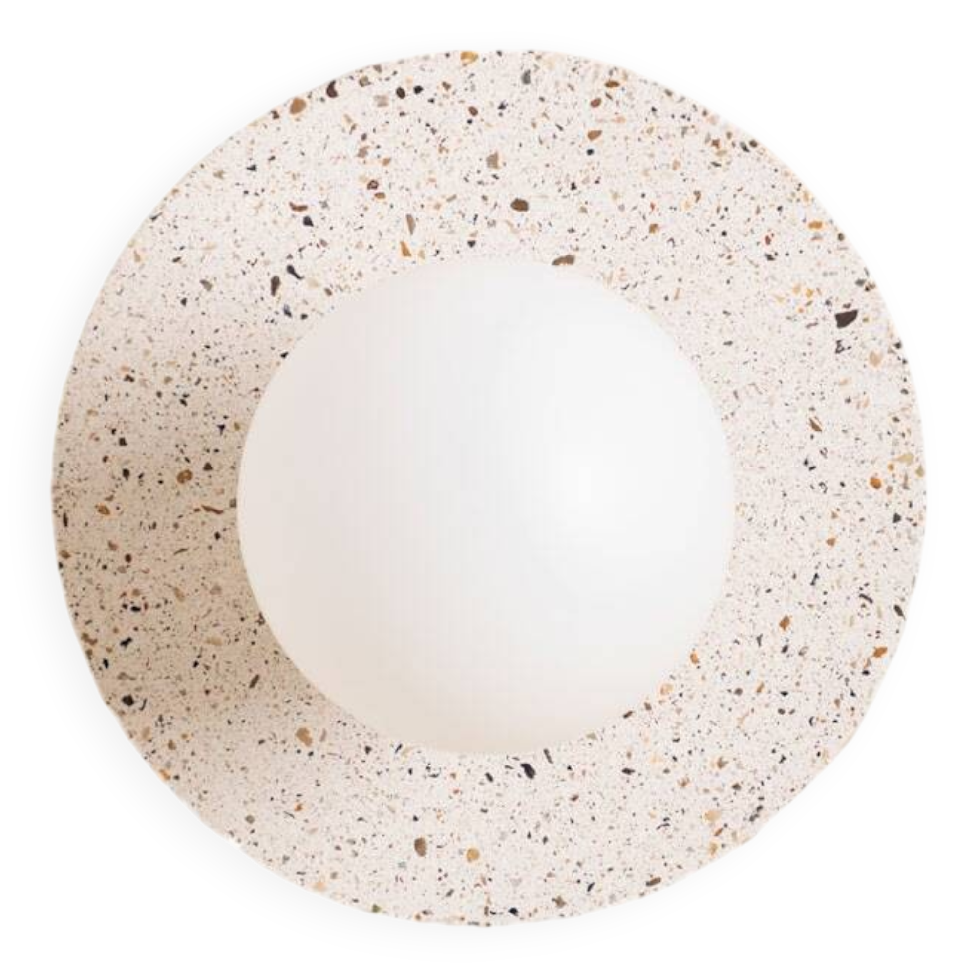 Alba wall light in white concrete