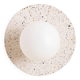 Alba wall light in white concrete