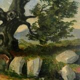 Small painting on wood.